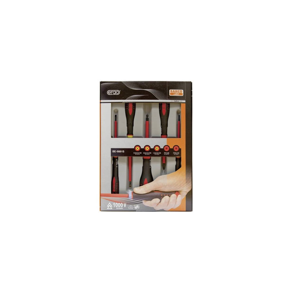 Produktbild för Bahco BE-9881S, 175 mm, 365 mm, 38 mm, 450 g, Svart, Röd, Gr...