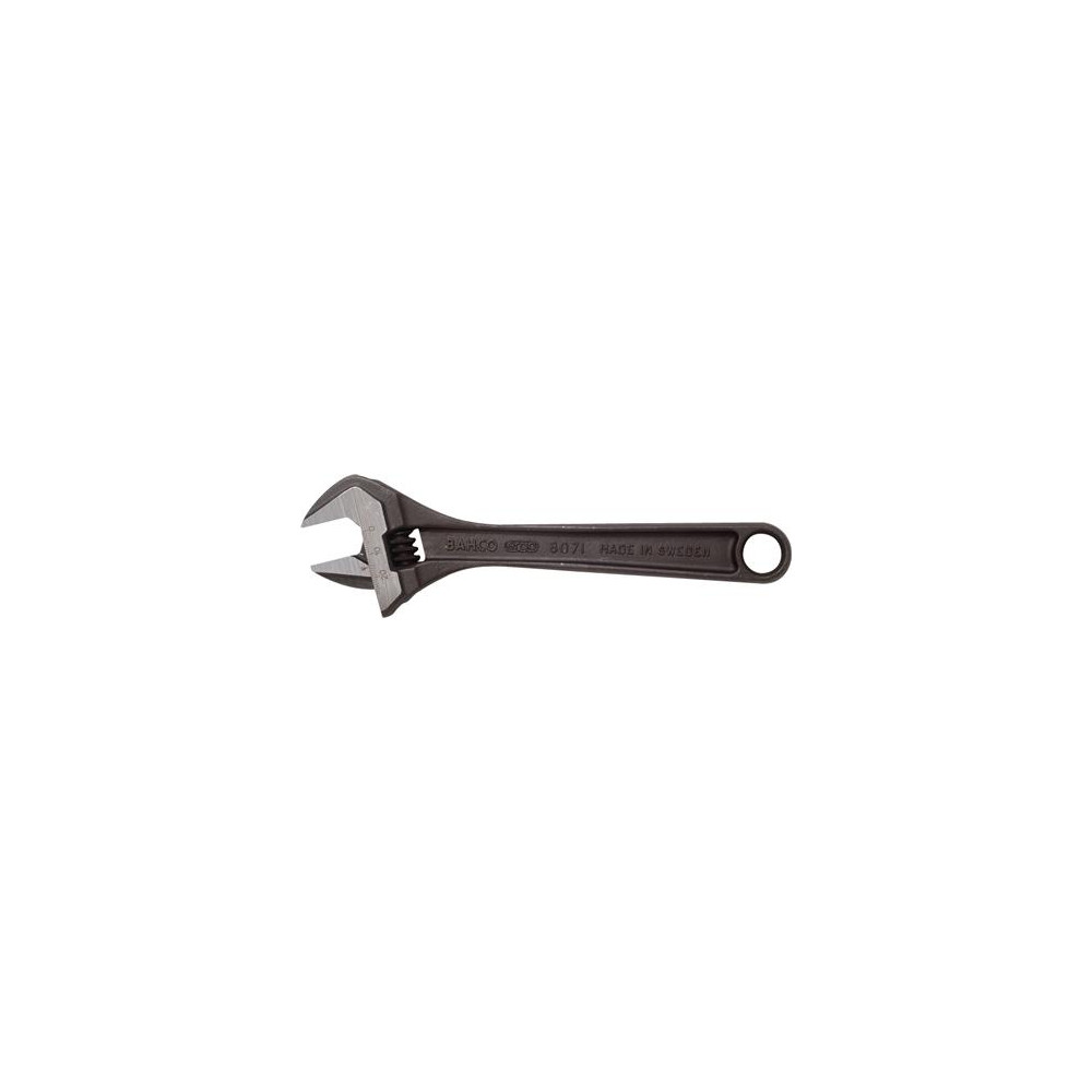 Produktbild för Bahco Skiftnyckel, svartoxiderad, 255 mm, Ställbar skiftnyck...