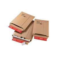 Produktbild för Papperskuvert ColomPac, B5, 185 x 270 x 50 mm, brunt, 20 st.