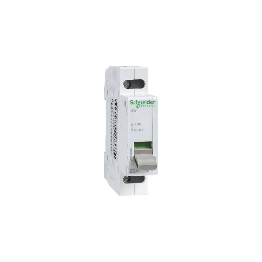 Produktbild för Schneider Electric A9S60220, Frånskiljare, Vit, IP4X, 18 mm,...