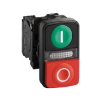 Produktbild för Schneider Electric XB5, Knapp, Grön, IP66, IK05, Klass II, 3...