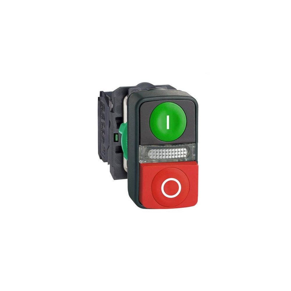 Produktbild för Schneider Electric XB5, Knapp, Grön, IP66, IK05, Klass II, 3...
