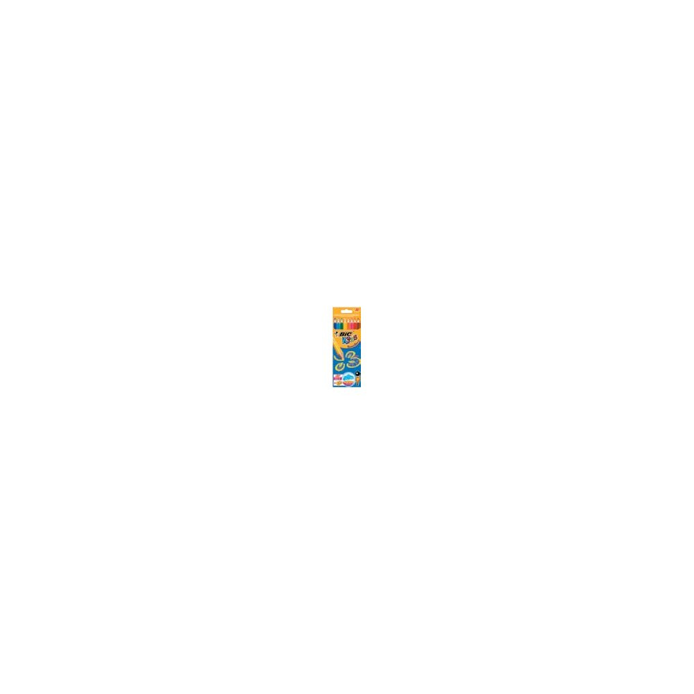Produktbild för BIC KiDS SuperSoft Jumbo - färgpenna - blandfärger (paket om 8)