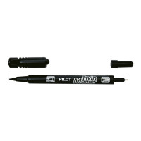 Produktbild för Permanent markör, Pilot BeGreen Twin Marker, extra fin/fin,...