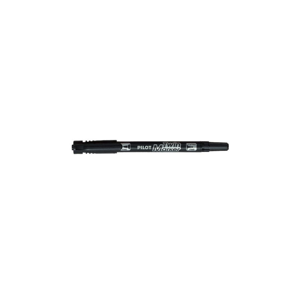 Produktbild för Permanent markör, Pilot BeGreen Twin Marker, extra fin/fin,...
