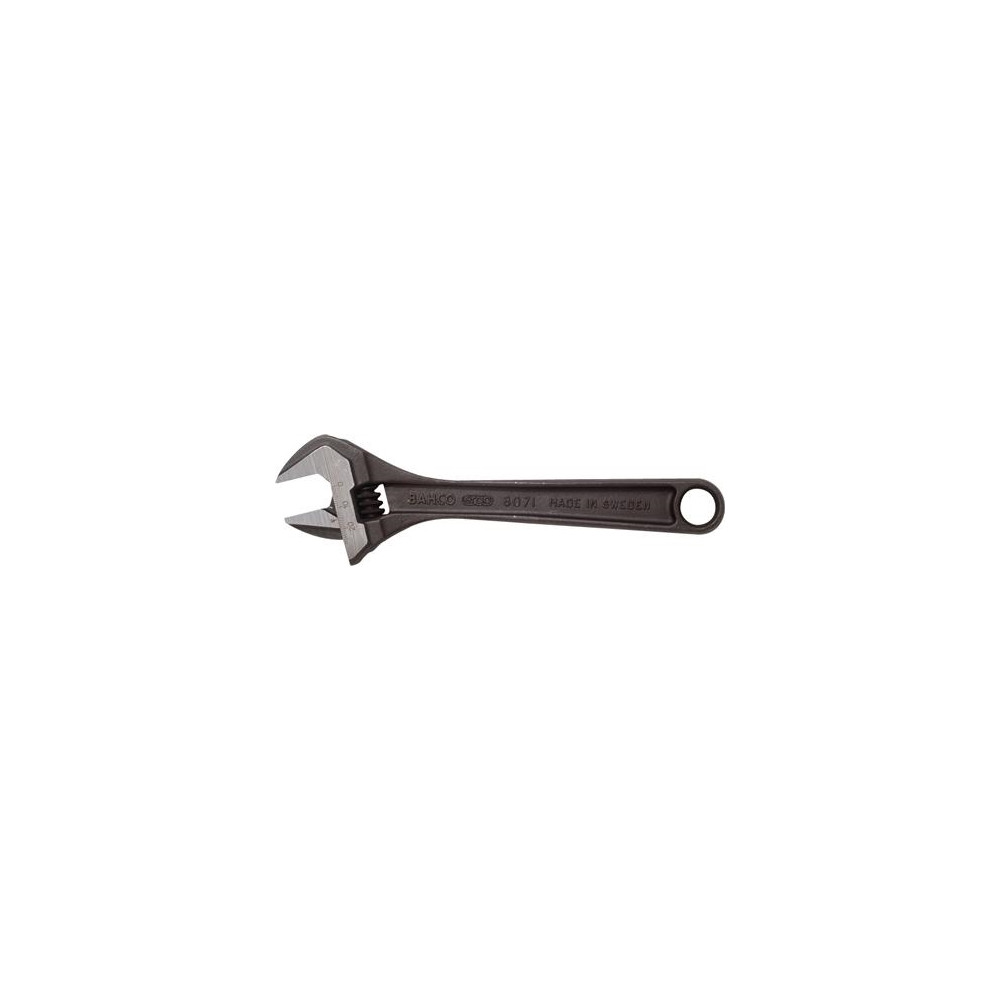 Produktbild för Bahco Skiftnyckel, svartoxiderad, 155 mm, Ställbar skiftnyck...