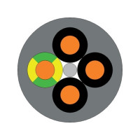 Produktbild för Lapp ÖLFLEX 1119125, 100 m, Grå, Koppar, PVC, 4000 V, -40