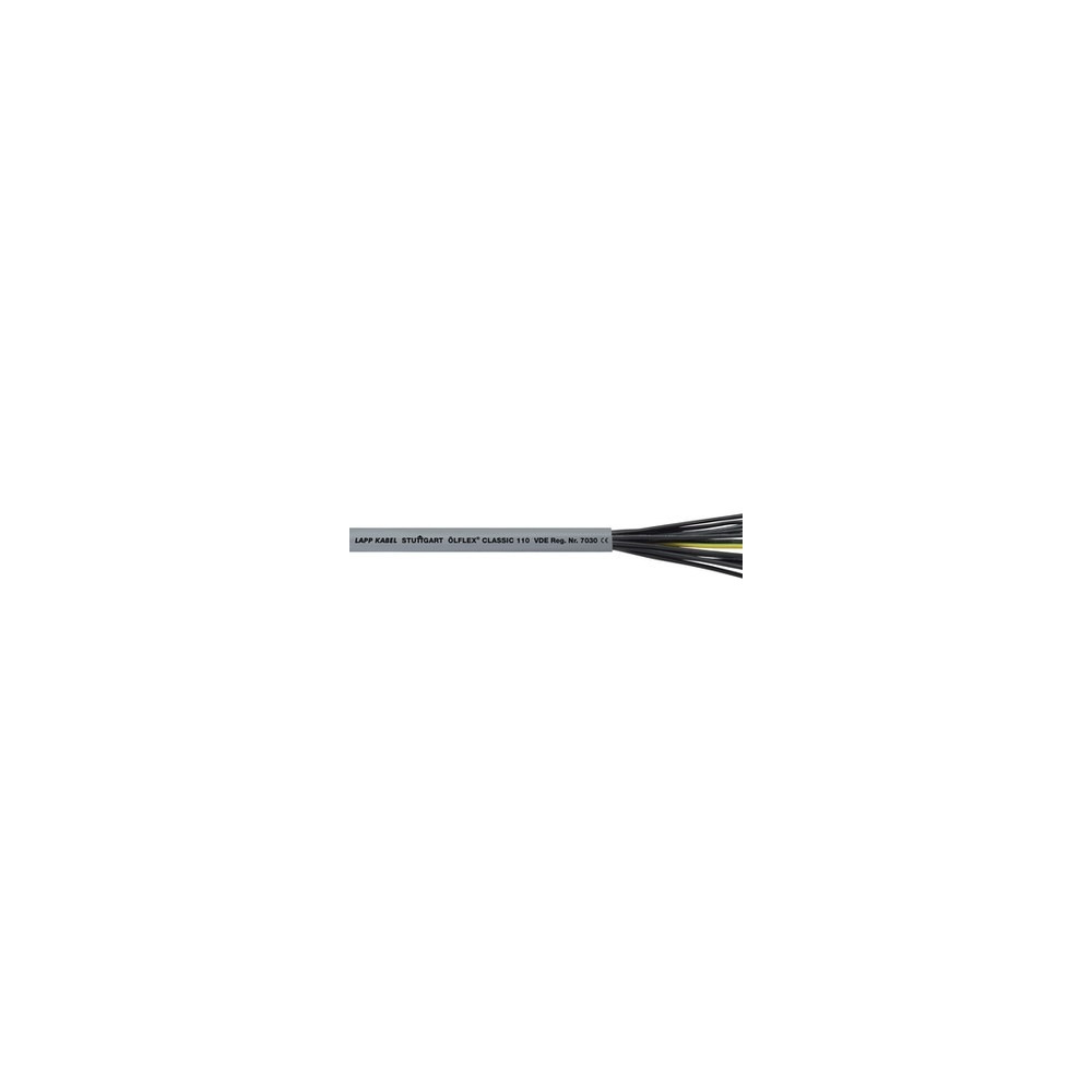 Produktbild för Lapp ÖLFLEX Classic 110, 1 mm ², Grå, PVC, 240 kg/km, 408 kg...