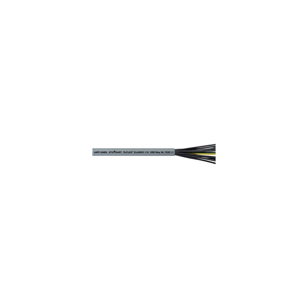 Produktbild för Lapp ÖLFLEX 1119604, Grå, Koppar, PVC, 1,3 cm, 342,278 kg/km...
