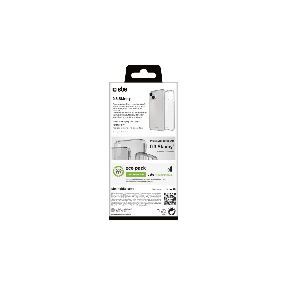 Produktbild för SBS TESKINIP1567T, Mobilskal, Apple, iPhone 15 Plus, 17 cm (...