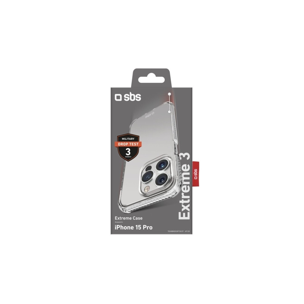 Produktbild för SBS TEUNBKEX3IP1561P, Mobilskal, Apple, iPhone 15 Pro, 15,5...