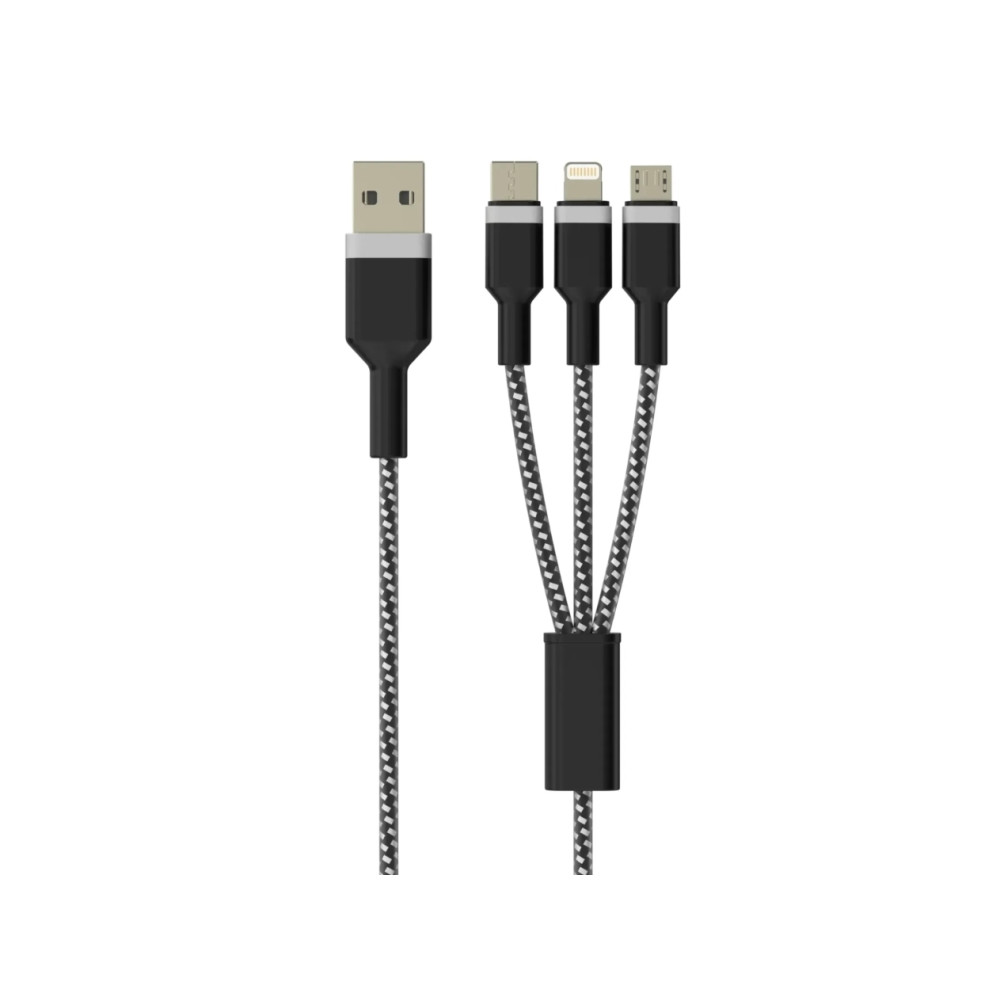 Produktbild för Sinox ULTRA 6-i-1-kabel med Lightning, USB C och Micro USB....