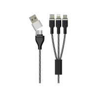 Produktbild för Sinox ULTRA 6-i-1-kabel med Lightning, USB C och Micro USB....