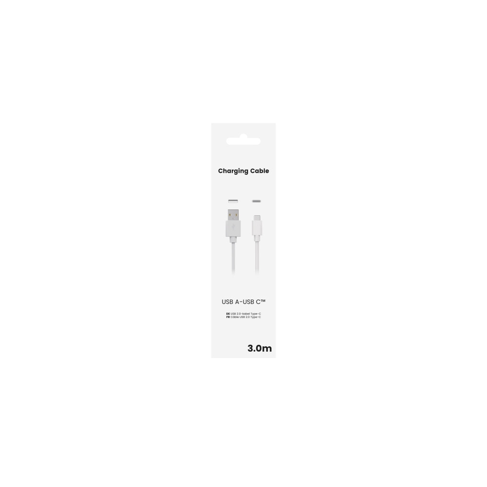 Produktbild för Sinox SOE01320, 3 m, USB C, USB A, USB 2.0, 0,48 Gbit/s, Vit