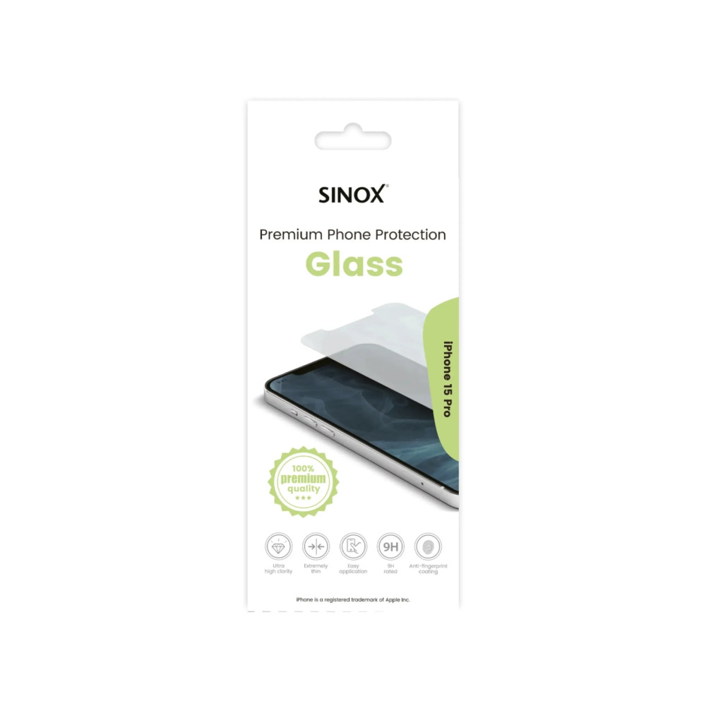 Produktbild för Sinox SOE9102, Apple, iPhone 15 Pro, Reptålig, Transparent,...