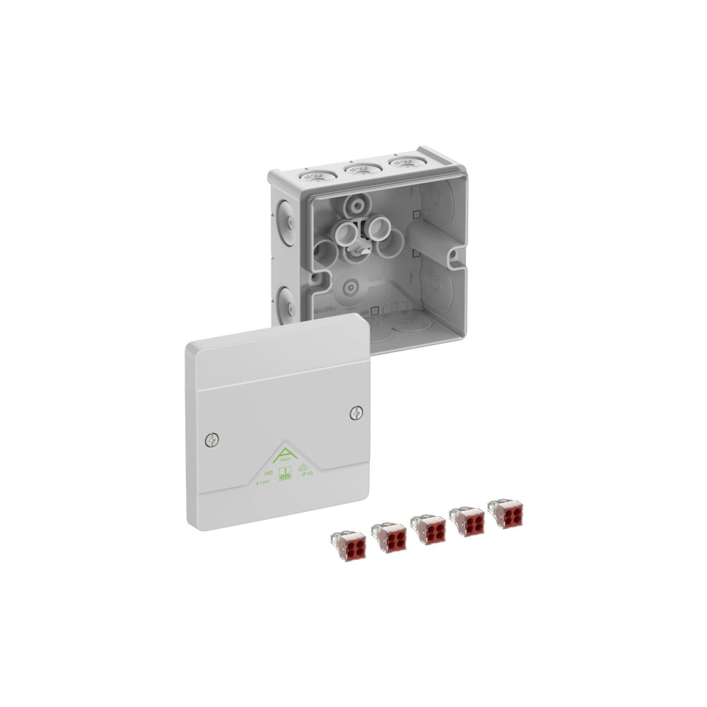 Produktbild för Spelsberg Abox 040-4² förgreningsdosa, IP66, IK07, inv., 5x4...