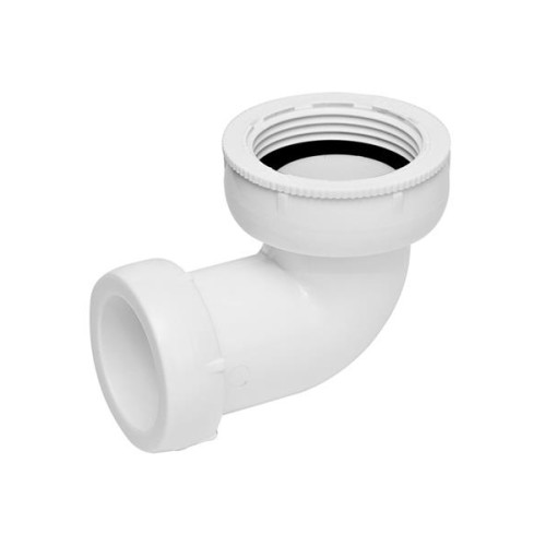 fix-pro FIX-PRO vit avloppsvinkel 90 grader 1 1/4"