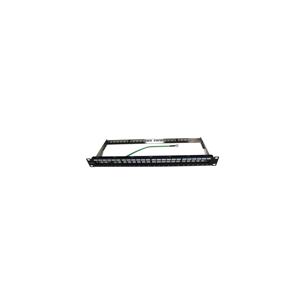 Produktbild för INFRALAN patchpanel 19" 1HE, 24 portar för Csslr Plus UTP/FT...
