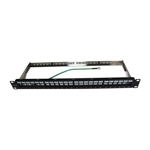 Solar Plus INFRALAN patchpanel 19" 1HE, 24 portar för Csslr Plus UTP/FT...