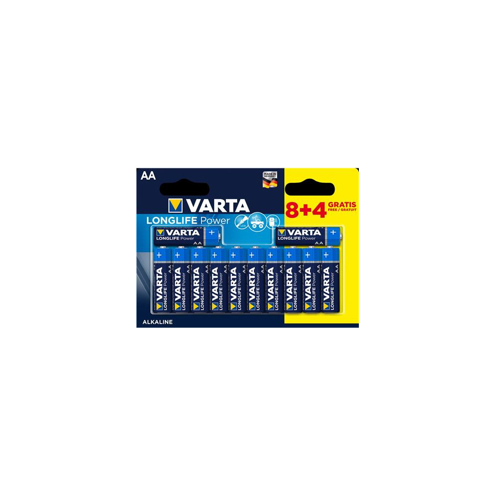 Produktbild för Varta 04906, Engångsbatteri, AA, Alkalisk, 1,5 V, 12 styck,...