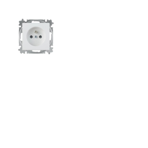 ABB ABB-basic55 vägguttag PIN, matt vit, 16A, 1 modul, levereras...
