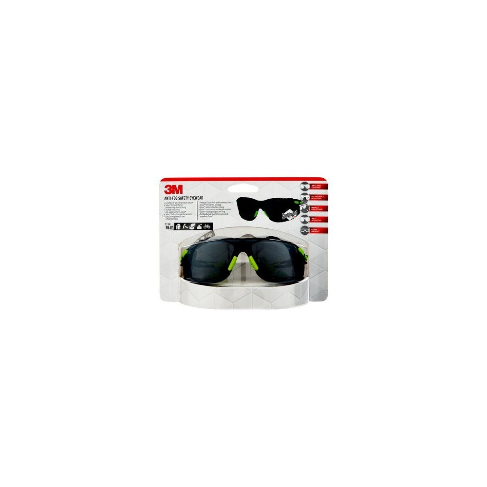 Produktbild för 3M Schutzbrille S1GGC1 Grau Grün, Skyddsglasögon, Monterings...