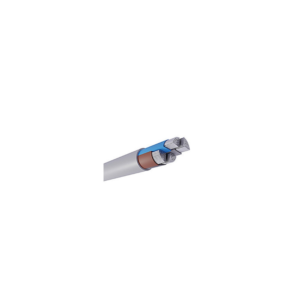Produktbild för Hf-AL-S 4x95 installationskabel, Al, ljusgrå, Tr 500, för av...