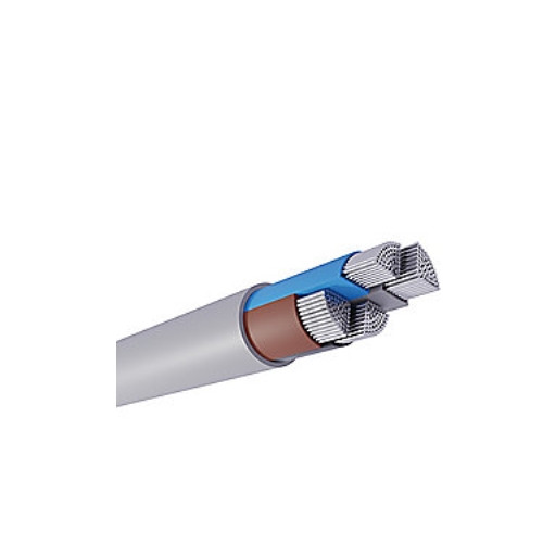 JMV CABLES A/S Hf-AL-S 4x95 installationskabel, Al, ljusgrå, Tr 500, för av...