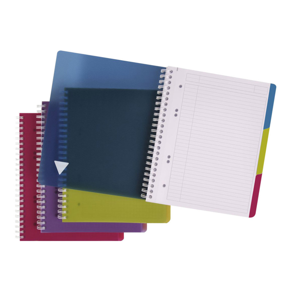Produktbild för Clairefontaine Linicolor Intensiv Evolutiv'Book A5+ - anteckningsblock - 160 x 210 mm - 90 ark