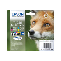 Produktbild för Epson T1285 Multipack - 4-pack - svart, gul, cyan, magenta - original - bläckpatron (alternativ för: Epson T1285)