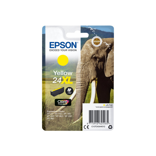 EPSON Epson 24XL - XL - gul - original - bläckpatron