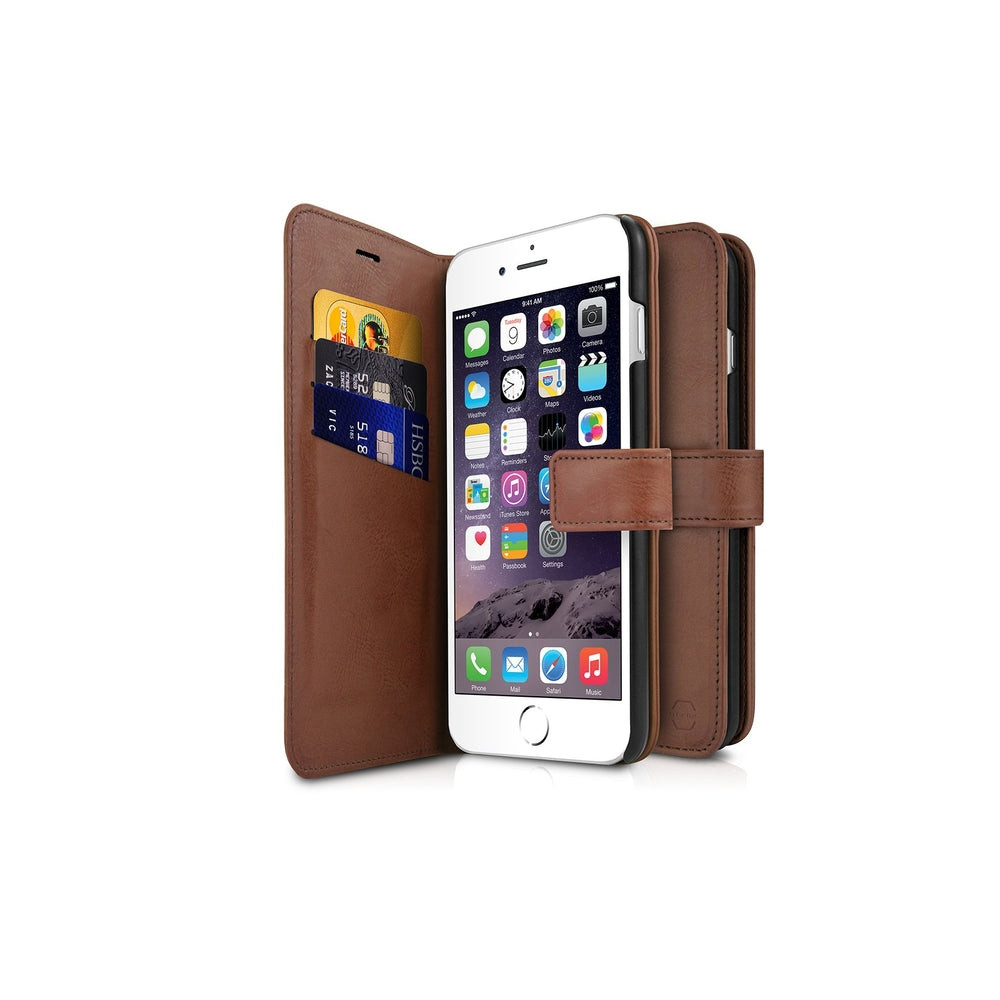Produktbild för ITSKINS AP67-BOOKC-BROW, Plånbok, Apple, iPhone 6s, 11,9 cm...