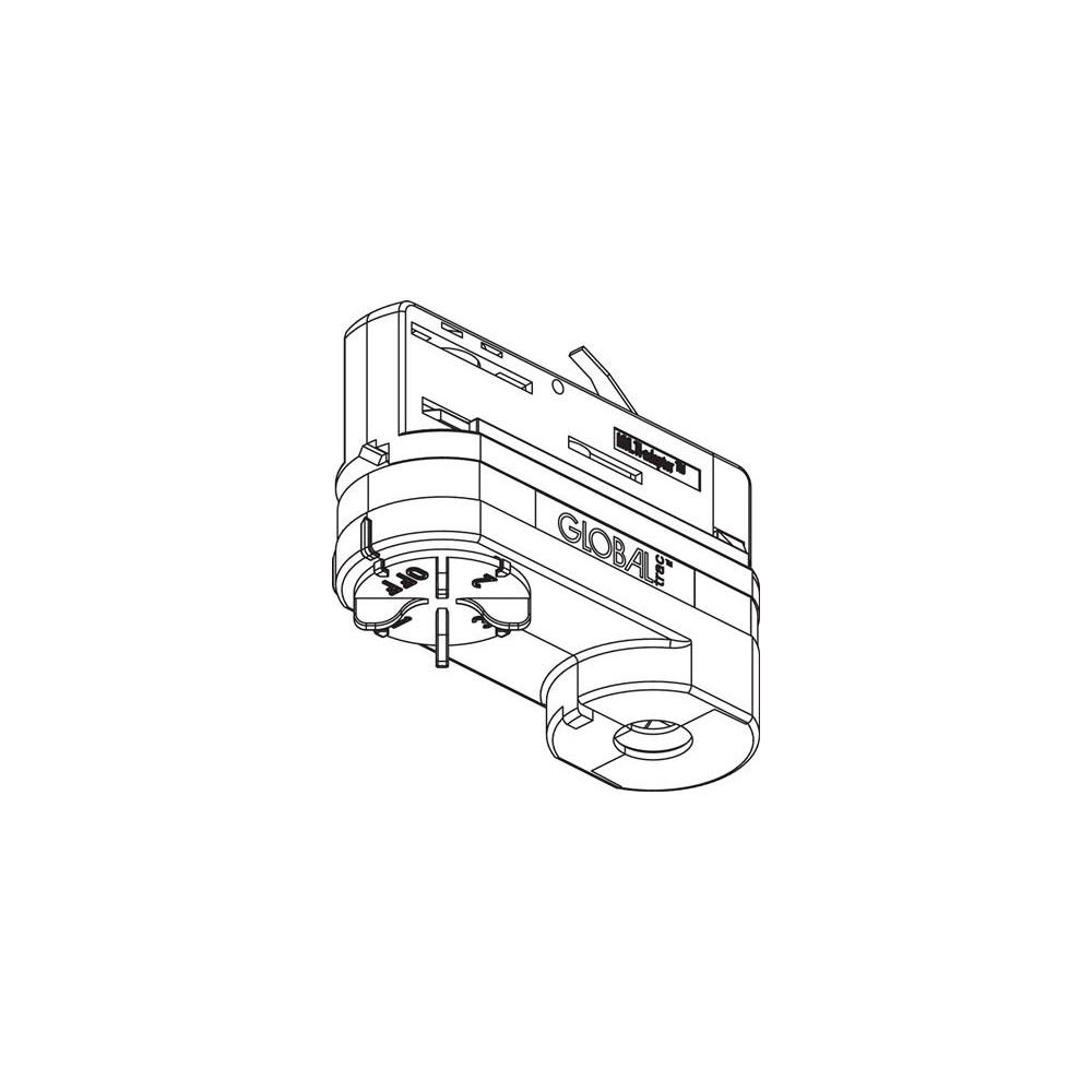 Produktbild för Global pro XTSA 68-2 adapter 230V, trefas, svart, med tillbe...