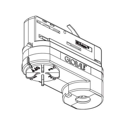 Global Proof ( Global Proof ) Global pro XTSA 68-2 adapter 230V, trefas, svart, med tillbe...