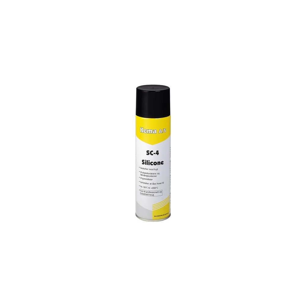 Produktbild för KEMA Siliconespray SC-4 500ml spraytil smøring af kunststofl...