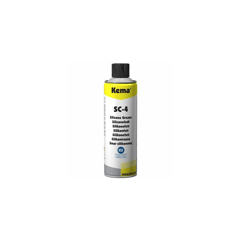 Produktbild för KEMA Siliconespray SC-4 500ml spraytil smøring af kunststofl...