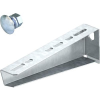 Produktbild för OBO konsol MWA 12 FS för kabelstege bredd 110 mm, elgalvanis...