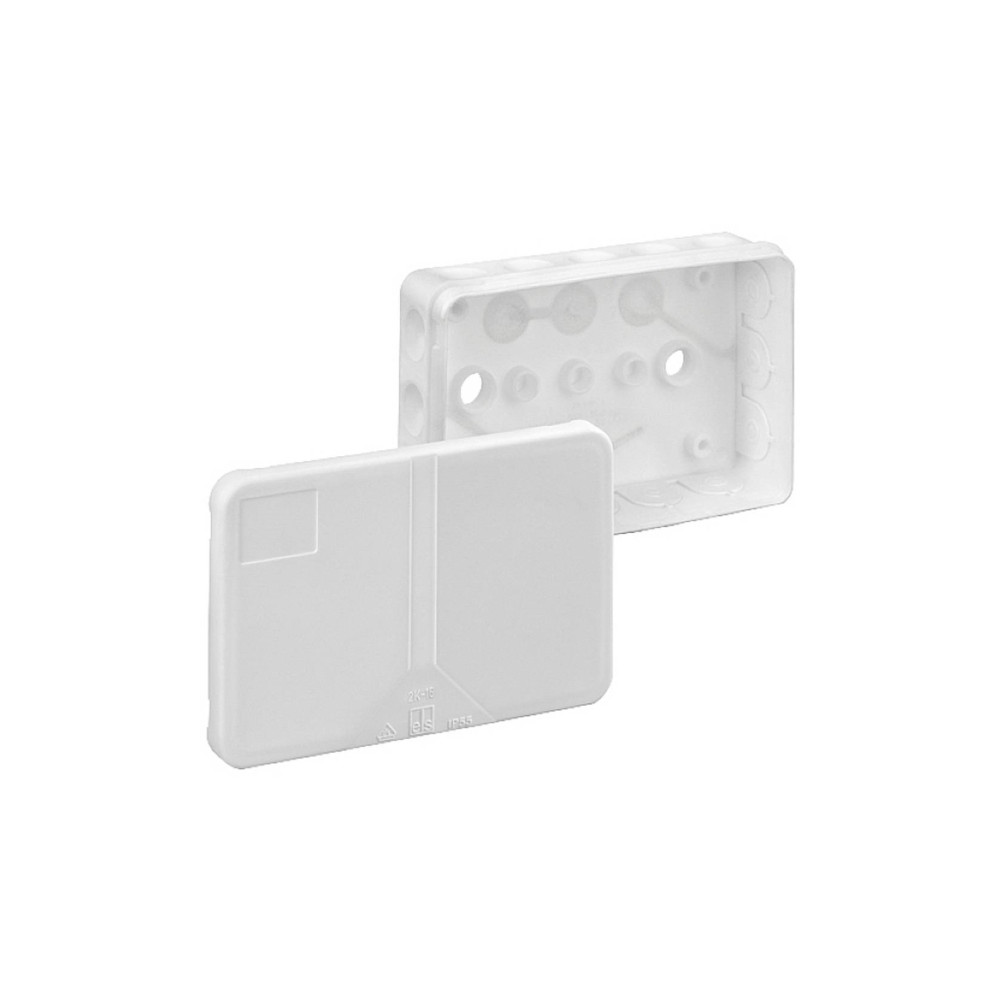Produktbild för Förgreningsdosa 2,5mm² 2K-16-L/W 130x85x37mm m/19 membraner...