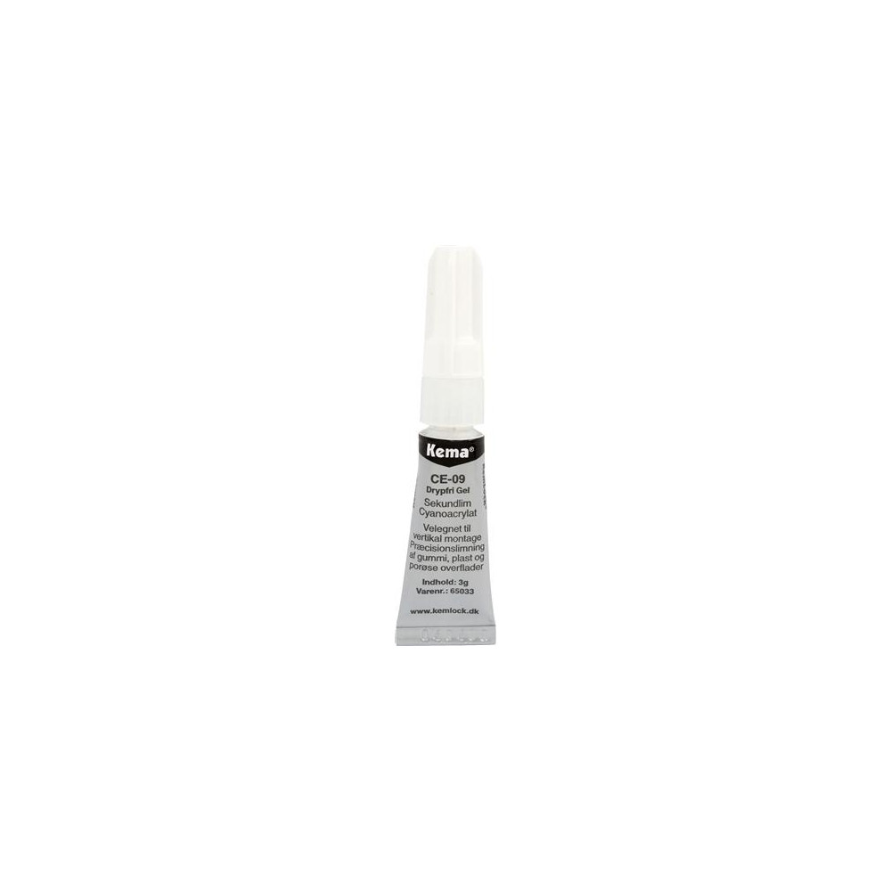Produktbild för ITW Sekundlim droppfri gel 3gram är lämplig för vertikal mon...