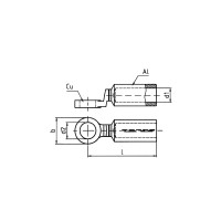 Produktbild för Klauke 370R12, Aluminium, Koppar, Aluminium, Koppar, 185 mm...