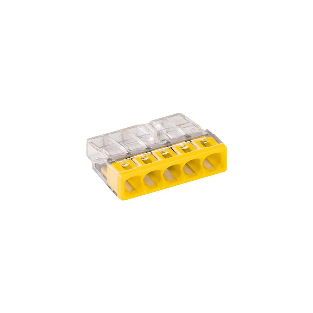 Produktbild för WAGO Samlemuffe 5X 0,5-2,5MM2 gul P100