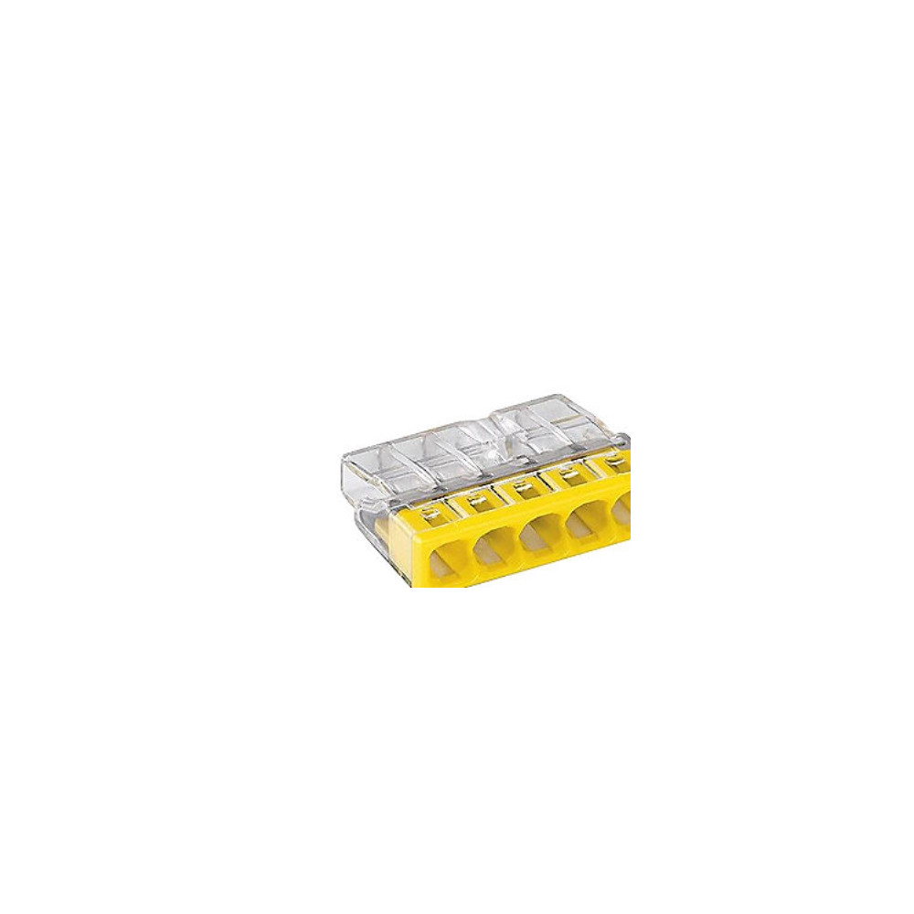 Produktbild för WAGO Samlemuffe 5X 0,5-2,5MM2 gul P100