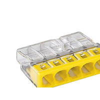 Produktbild för WAGO Samlemuffe 5X 0,5-2,5MM2 gul P100