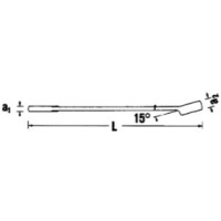 Produktbild för STAHLWILLE 13, 13 mm, Krom, Kromlegerat stål, Krom, 15°, 30...