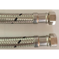 Produktbild för NEOPERL silikon-slang DN20 rostfri flätad 3/4 muff x 3/4 muf...