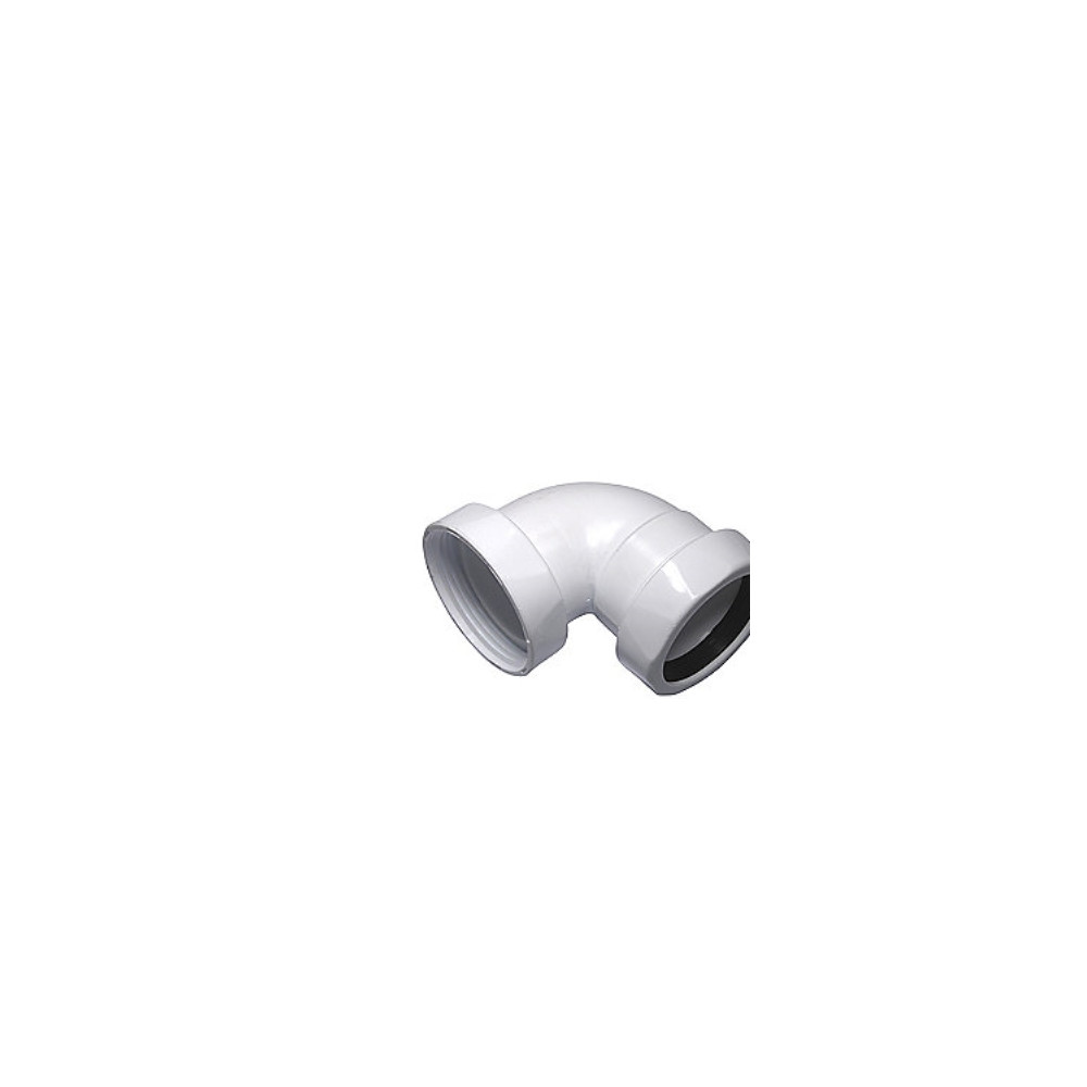Produktbild för Purus vit 90° avloppsvinkel 1 1/2"