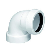 Produktbild för Purus vit 90° avloppsvinkel 1 1/2"