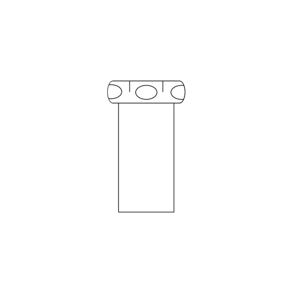 Produktbild för PURUS teleskoprör i vit PP-plast 32 mm x 1 1/4" längd 200 mm