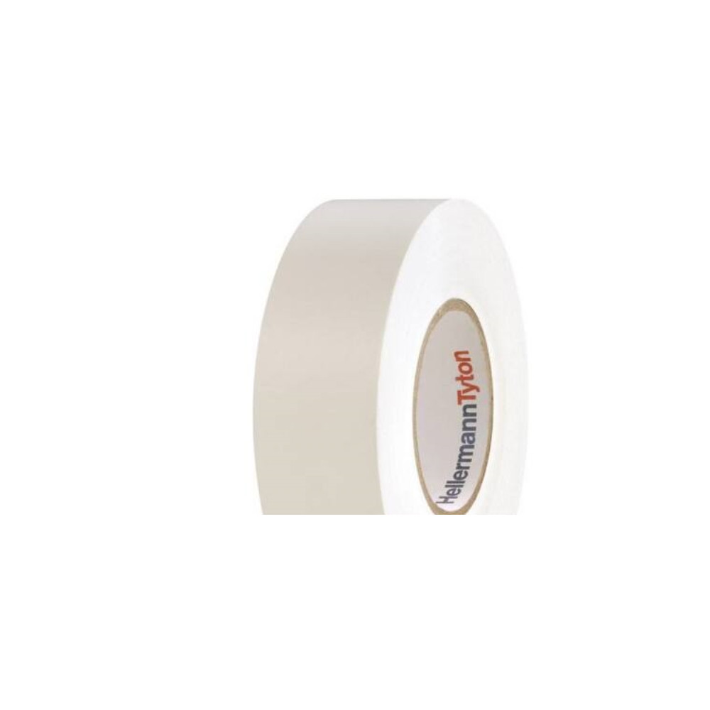 Produktbild för PVC-vinyltejp vit 0,18x19mmx20m för isolering av kablar och...