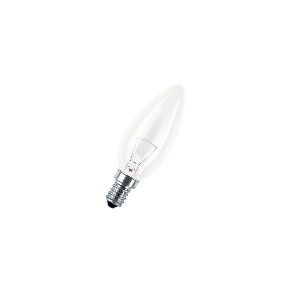 Produktbild för OSRAM - glödlampa - form: miniljus - klar finish - E14 - 11 W - 2700 K